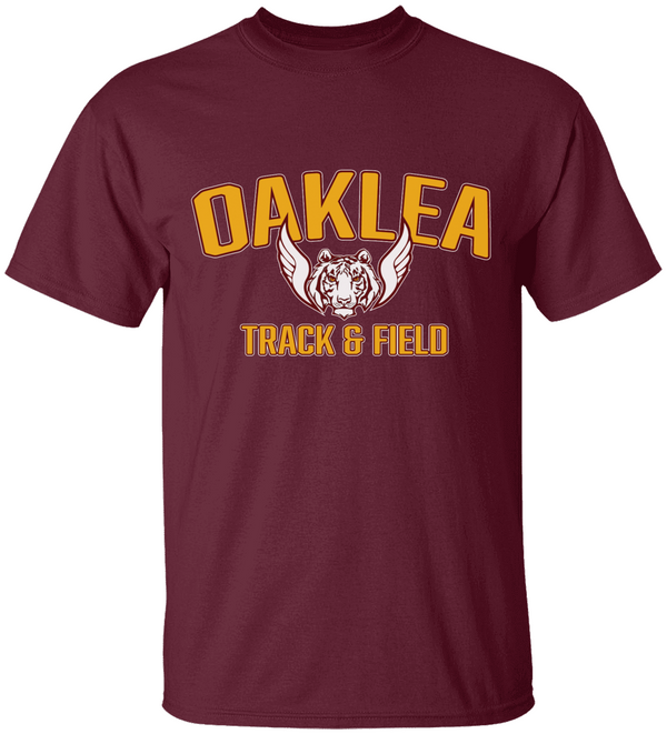 Oaklea Track and Field GOLD Tigers Kids Heavy Cotton™ Tee