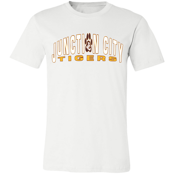 JUNCTION CITY TIGERS WHITE Personalized Short Sleeve Tee