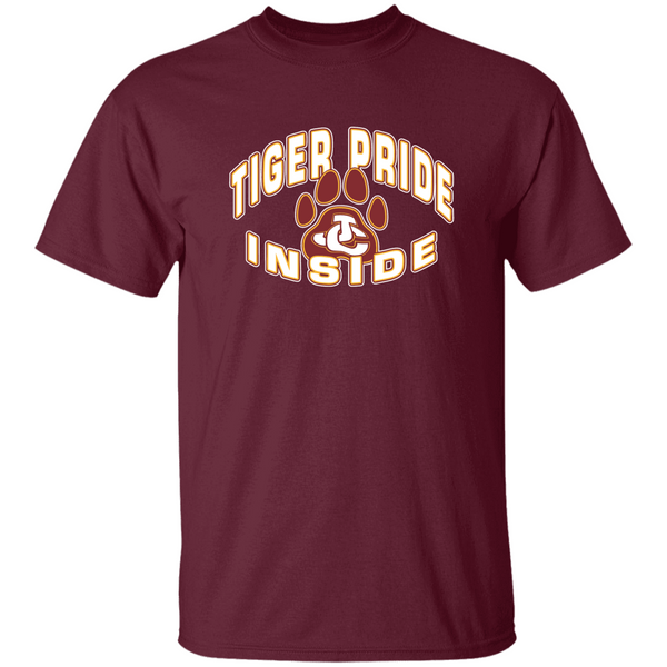 TIGER PRIDE INSIDE WHITE Personalized Unisex Heavy Cotton Tee