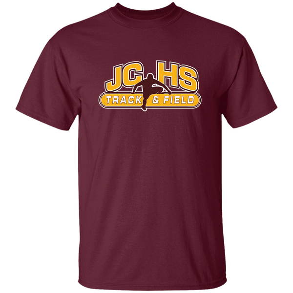 JC TRACK & FIELD HURDELER  Personalized Unisex Heavy Cotton Tee