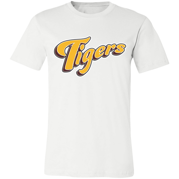Tiger text gold Personalized Short Sleeve Tee