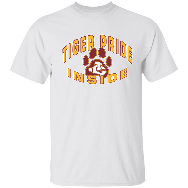 TIGER PRIDE INSIDE GOLD  Personalized Unisex Heavy Cotton Tee