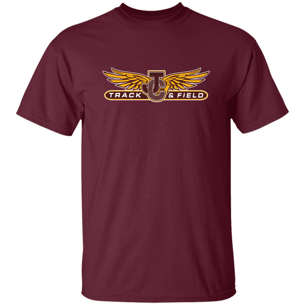 JC TRACK & FIELD WINGS  Personalized Unisex Heavy Cotton Tee