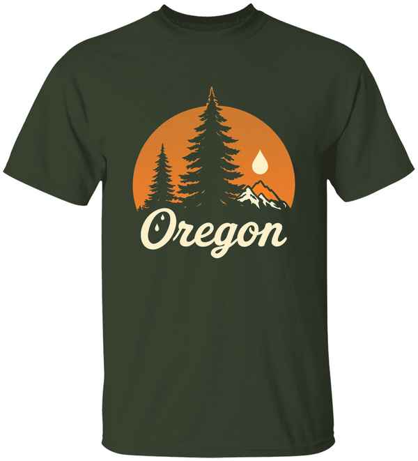 Oregon trees Unisex Heavy Cotton Tee