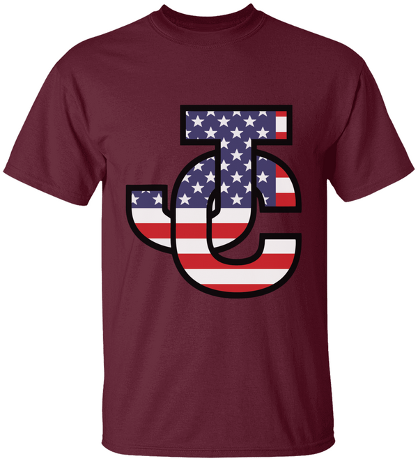 USA FLAG INTERLOCKING JC BIG Tigers Kids Heavy Cotton™ Tee