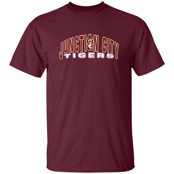 JUNCTION CITY TIGERS MAROON  Personalized Unisex Heavy Cotton Tee