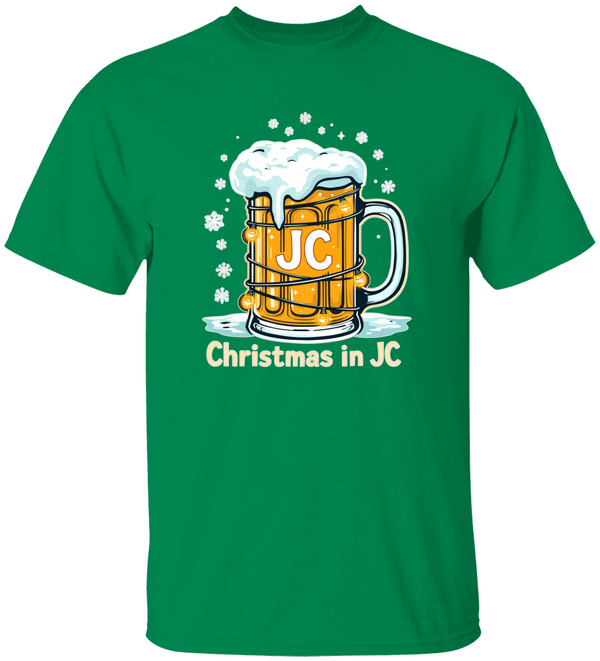 JC FROSTY MUG Christmas Unisex Heavy Cotton Tee