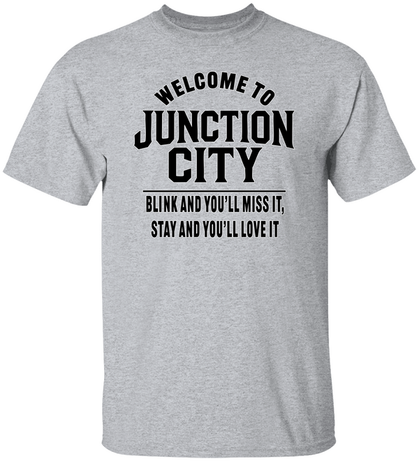 WELCOME TO JUNCTION CITY 2 Unisex Heavy Cotton Tee