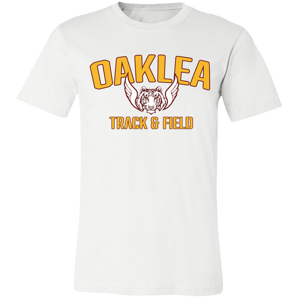 Oaklea Track and Field GOLD Personalized Short Sleeve Tee