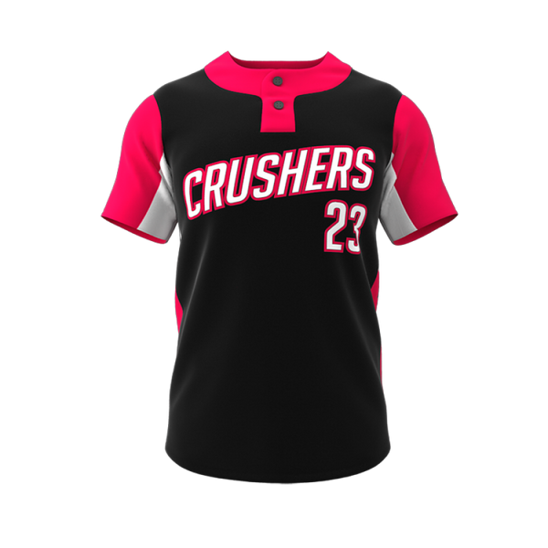 Custom Baseball Phenom 2-Button Short Sleeve Jersey - Men's