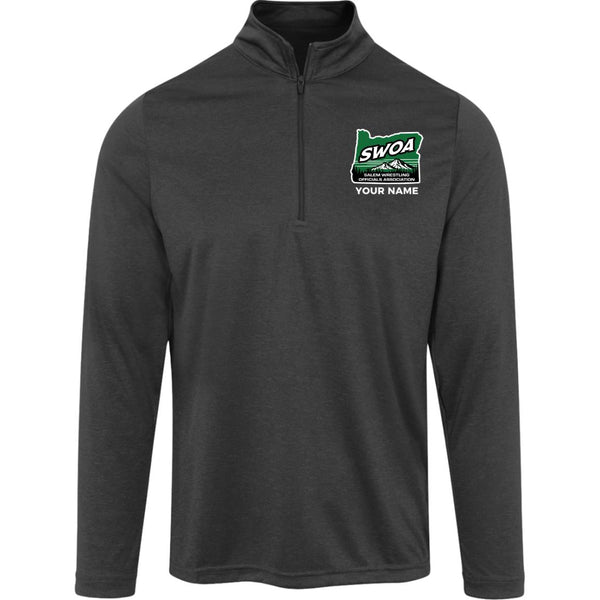 CLICK CUSTOMIZE -SWOA Heather Quarter Zip