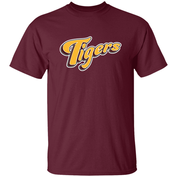 Tiger text gold  Personalized Unisex Heavy Cotton Tee