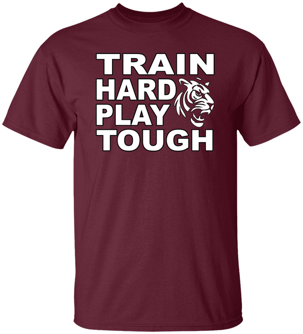 TRAIN HARD PLAY TOUGH Unisex Heavy Cotton Tee