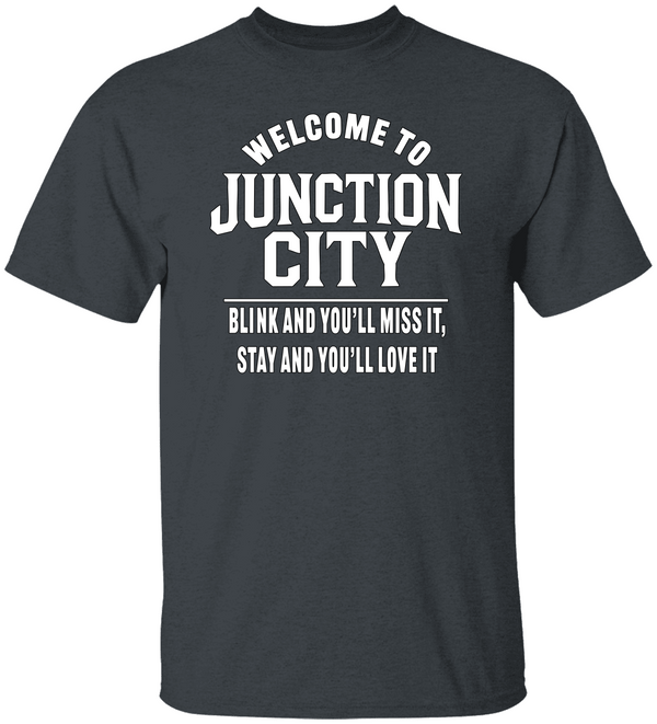 WELCOME TO JUNCTION CITY Unisex Heavy Cotton Tee