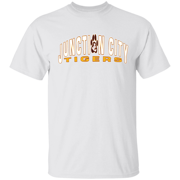 JUNCTION CITY TIGERS WHITE  Personalized Unisex Heavy Cotton Tee