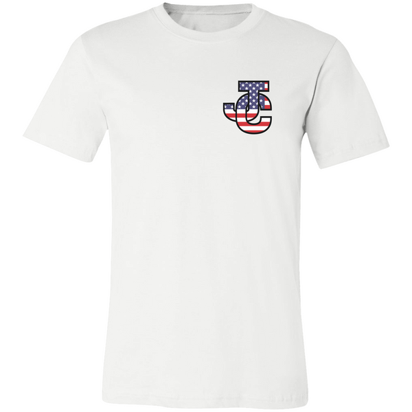 USA FLAG INTERLOCKING JC BIG Short Sleeve Tee