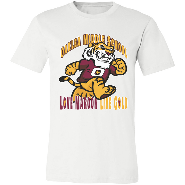 Love Maroon Live Gold Short Sleeve Tee