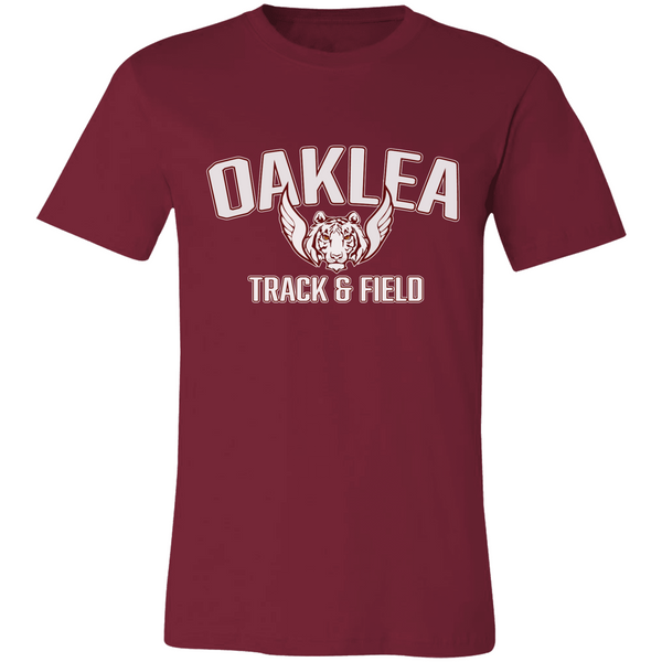 Oaklea Track and Field WHITE Personalized Short Sleeve Tee